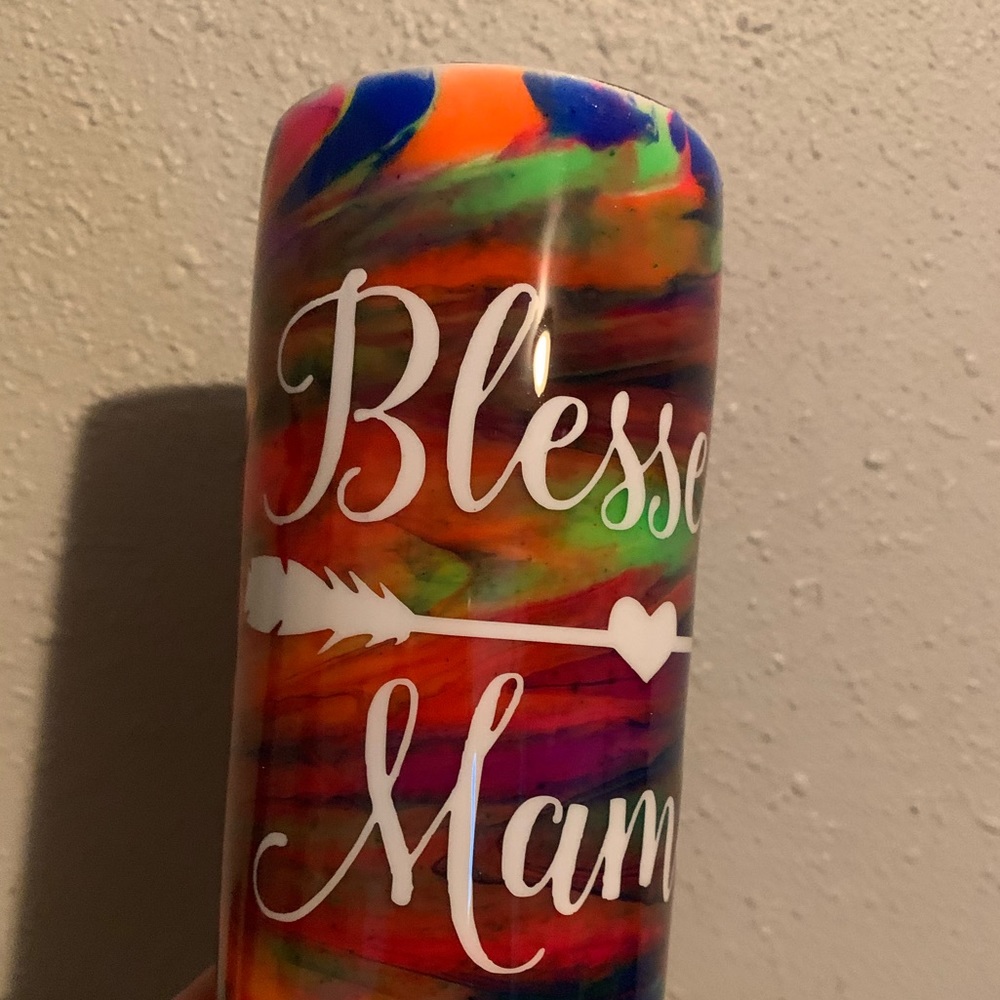 20 oz skinny stainless steel tumbler/cup